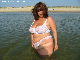 nice chubby lady on the beach